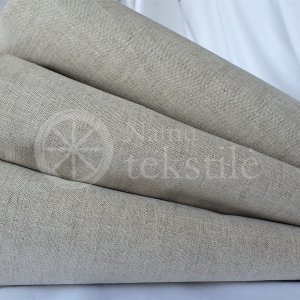 Natural half-linen fabric LM 053, 145 g/m²